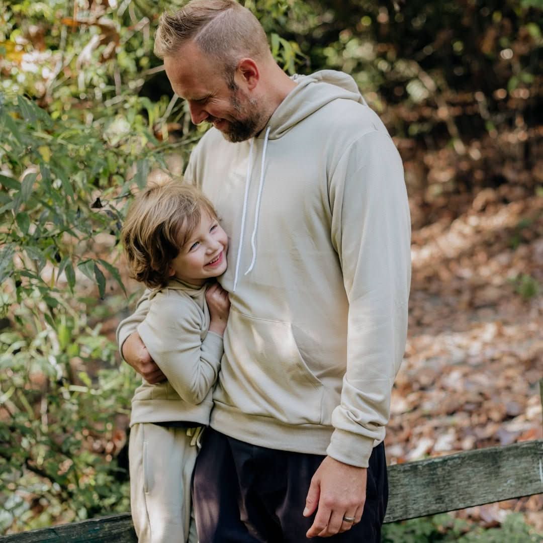 Adult Unisex Bamboo Fleece Hoodie | Beach Stone - Image 5